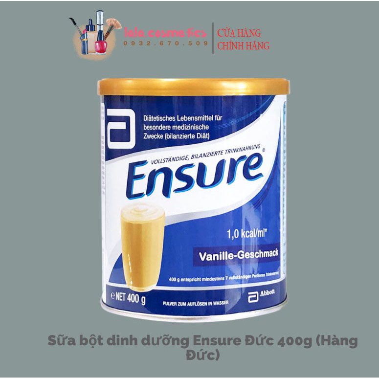 [ Date 2025 ] Sữa bột dinh dưỡng Ensure Đức 400g (Hàng Đức)