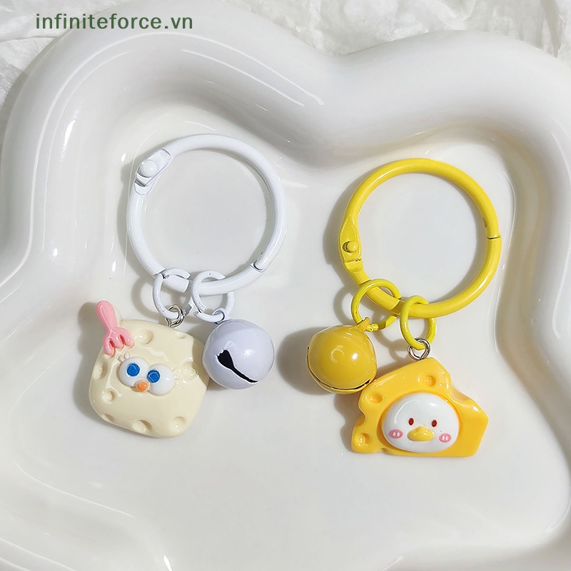 Móc Khóa Hình Phô Mai Dễ Thương Sáng Tạo Trang Trí Túi Xách / Balo / Quà Tặng Cho Bạn Bè