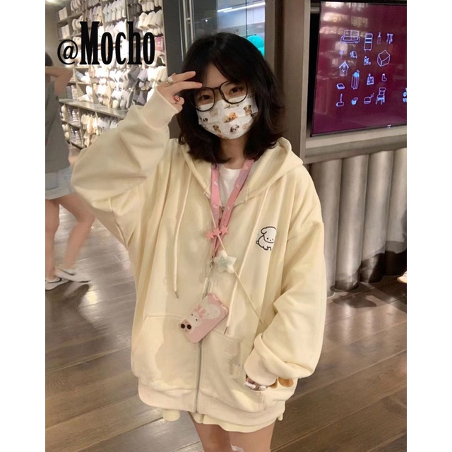 Mocho Áo Khoác hoodie áo khoác nữ zip hoodie Phong cách Chất lượng cao comfortable Popular WJK2390PD6 41Z231009