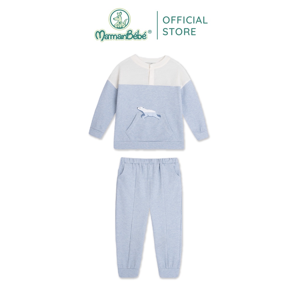 Bộ dài tay La Pomme Swimming Bear