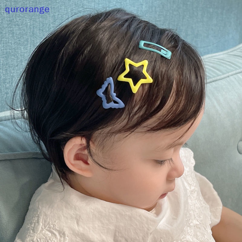 1 Bộ Kẹp Tóc Hình Ngôi Sao Năm Cánh Nhỏ Dễ Thương Cho Bé Gái