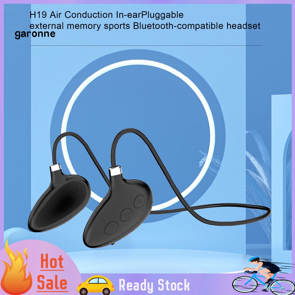 Gar 1 Bộ Tai Nghe Thể Thao Không Dây Giảm Tiếng Ồn hifi Có Thể Mang Thẻ Nhớ Kèm Dây Đeo Cổ Tiện Dụng