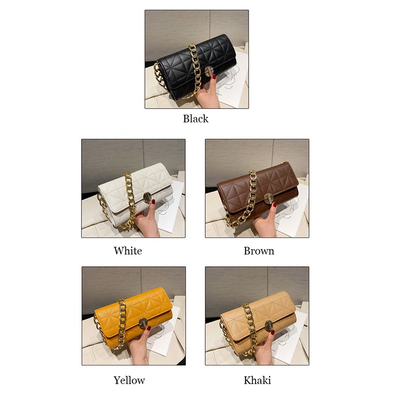 MOUSSON Túi đeo dưới cánh tay Dây Xích Nhỏ Nhắn Thời Trang Dành Cho Nữ