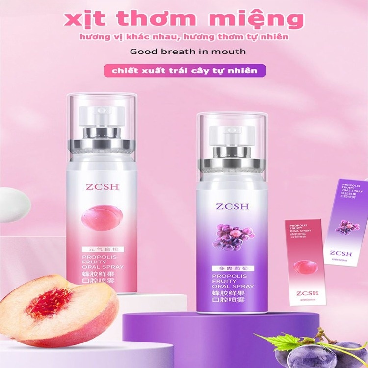 Xịt thơm miệng vệ sinh răng miệng nhanh sịt thơm miệng hương thơm lâu dài an toàn nuốt Mèo Mơ XT05