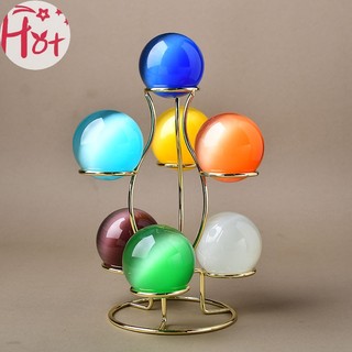 Quả cầu pha lê jr bằng kim loại nhiều màu có thể đặt bảy quả cầu pha lê vn