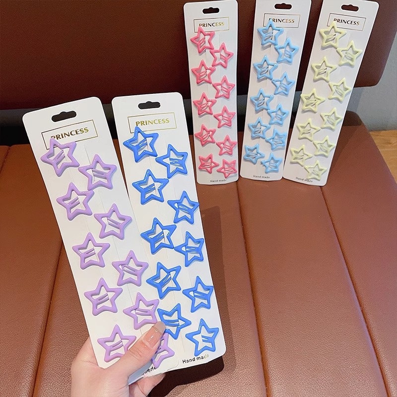 Bộ 42 Kẹp Tóc bb Hình Ngôi Sao Dễ Thương Phong Cách Hàn Quốc Cho Bé Gái