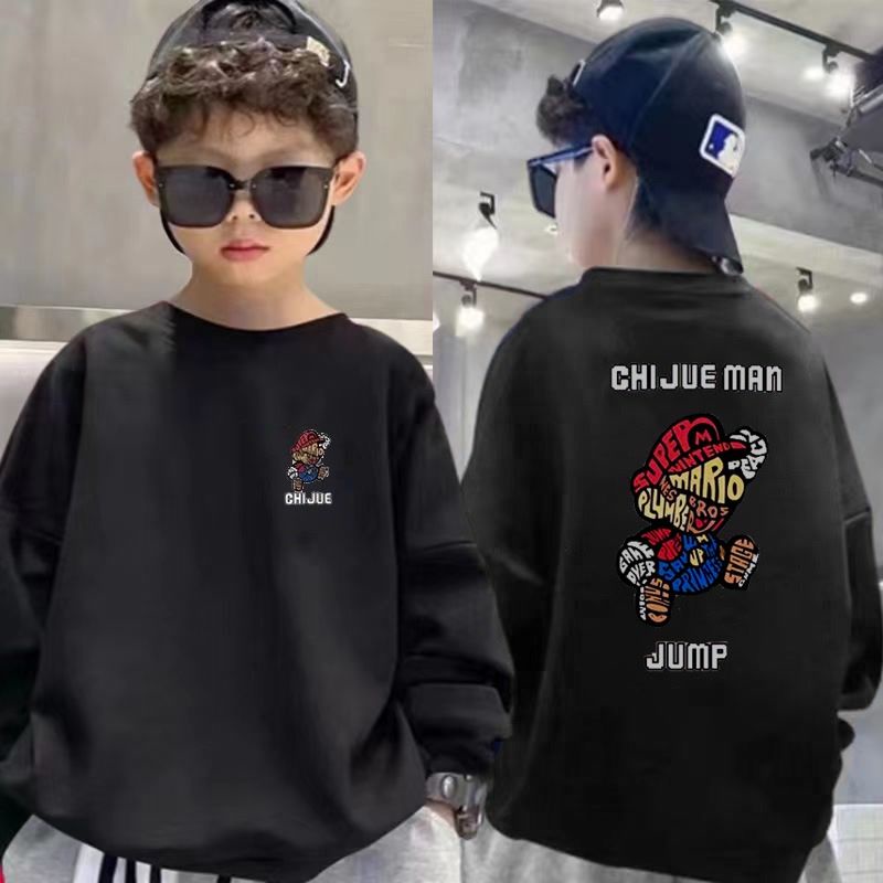 Áo Sweater Mỏng Cổ Tròn Thời Trang Xuân Thu 2023 Phong Cách Mới Cho Bé Trai