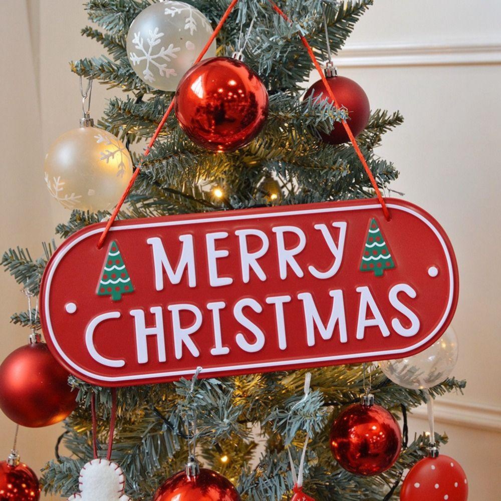 Thẻ Chào Mừng Giáng Sinh Bằng Sắt diy Sáng Tạo Trang Trí Cây Thông Noel