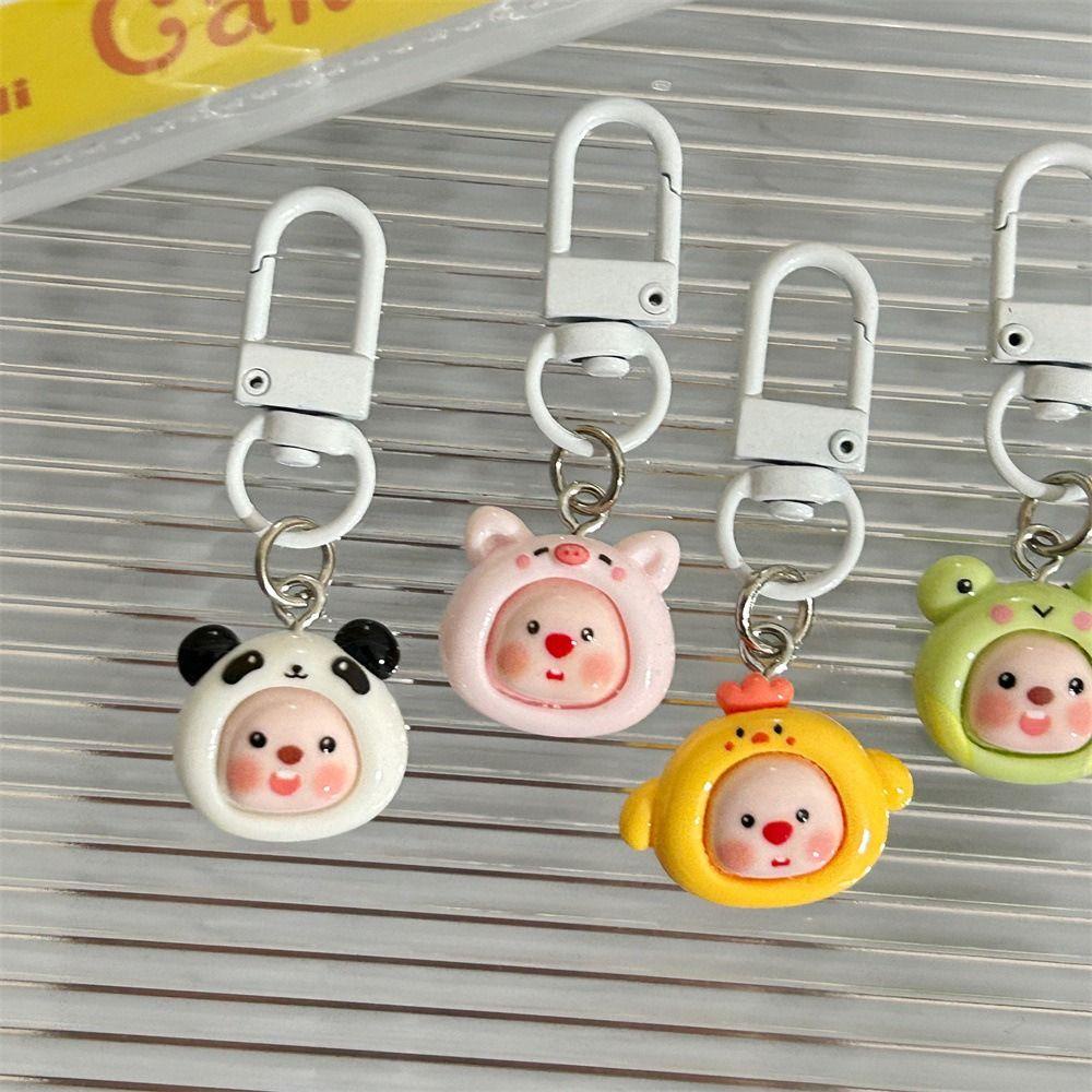 Daiga Gấu Trúc / Cừu Nhồi Bông / Thỏ / Poror Phong Cách Hàn Quốc Vui Nhộn Bằng resin Kèm Móc Khóa Ốp