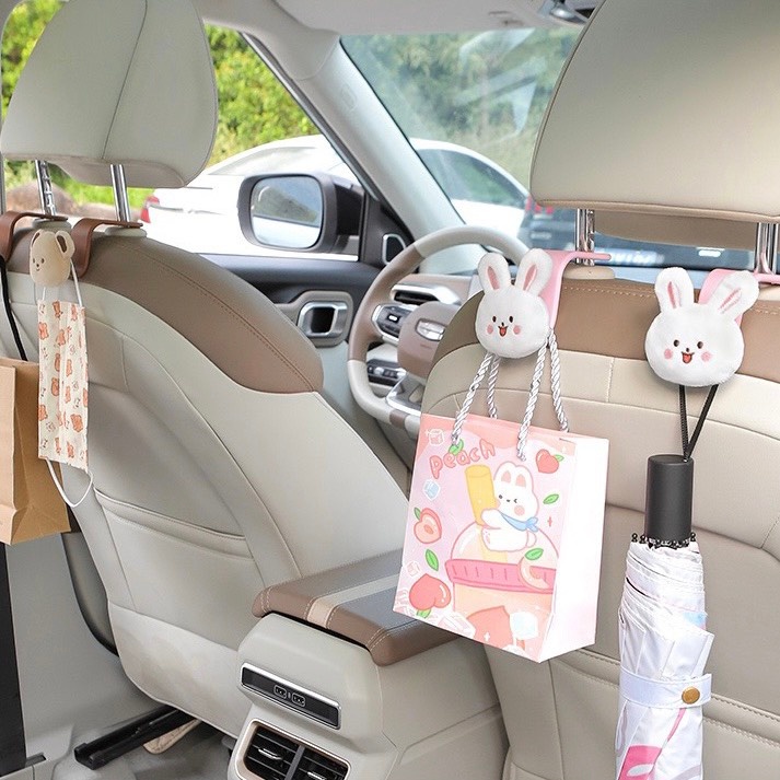 Móc Treo Đồ Gắn Sau Ghế Xe Hơi Hình Mèo Dễ Thương