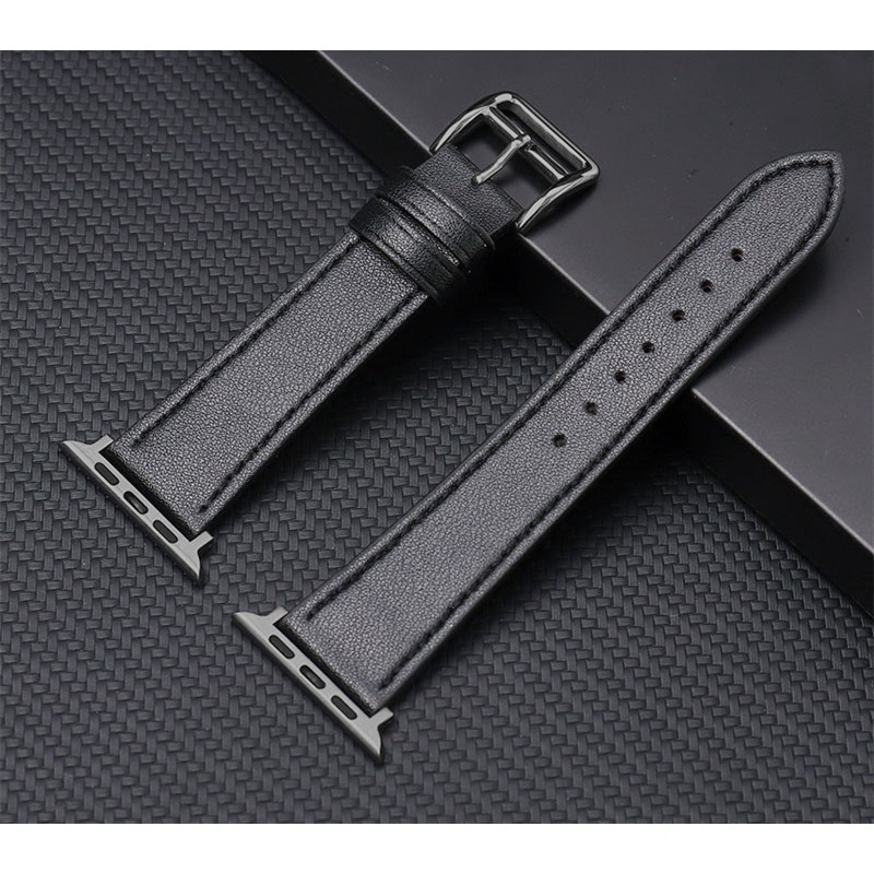 Dây Đeo Thay Thế Bằng Da Thật 49mm 38mm 40mm Cho i-watch ultra 8 6 SE 1 2 3 4 5 49mm 42mm 44mm