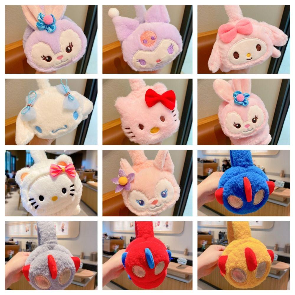 Vỏ Bọc Tai Nghe Bằng Vải Bông Mềm Mại Hình Mèo kitty Đáng Yêu Cho Bé