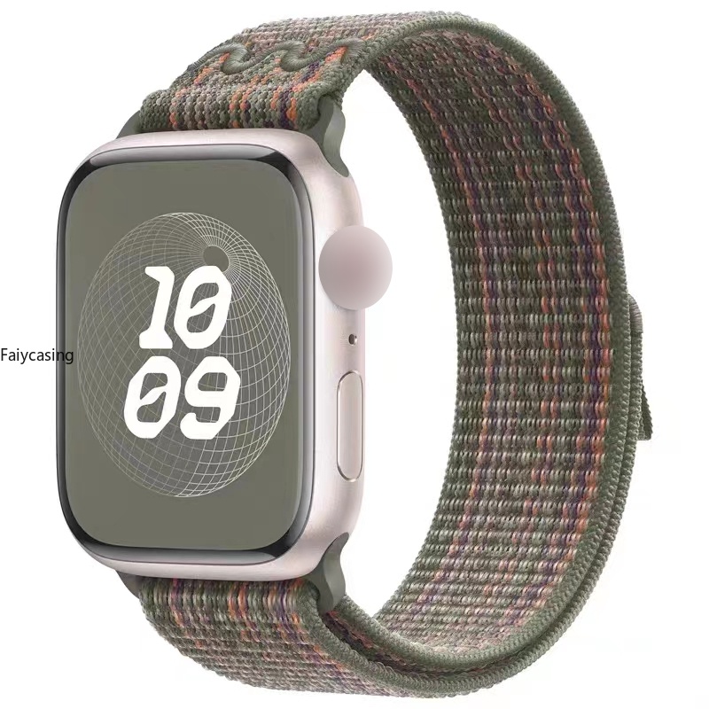 Mới Dây Đeo Đồng Hồ Bằng nylon Cho apple watch 9 8 49mm ultra 41mm 45mm iwatch 38mm 42mm 40mm 44mm 7 6 se 5 4 3 2