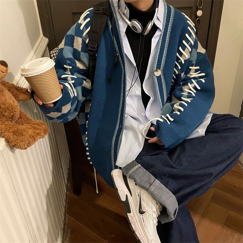 Mới Áo Khoác cardigan Dệt Kim Mềm Cao Cấp Thời Trang Xuân Thu Cho Nam