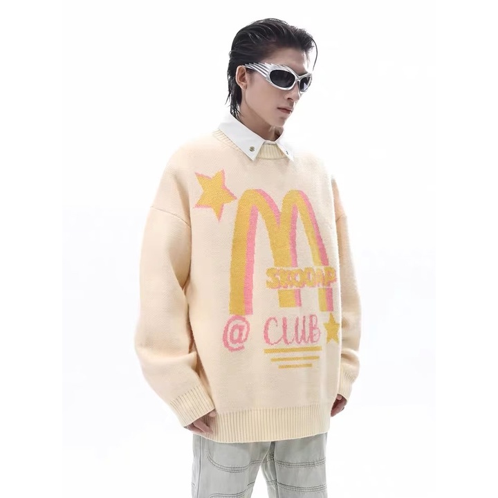 Áo sweater Dệt Kim Tay Dài Cổ Tròn Thiết Kế Đơn Giản Thời Trang Thu Đông Mới 2023 Cho Nam Và Nữ