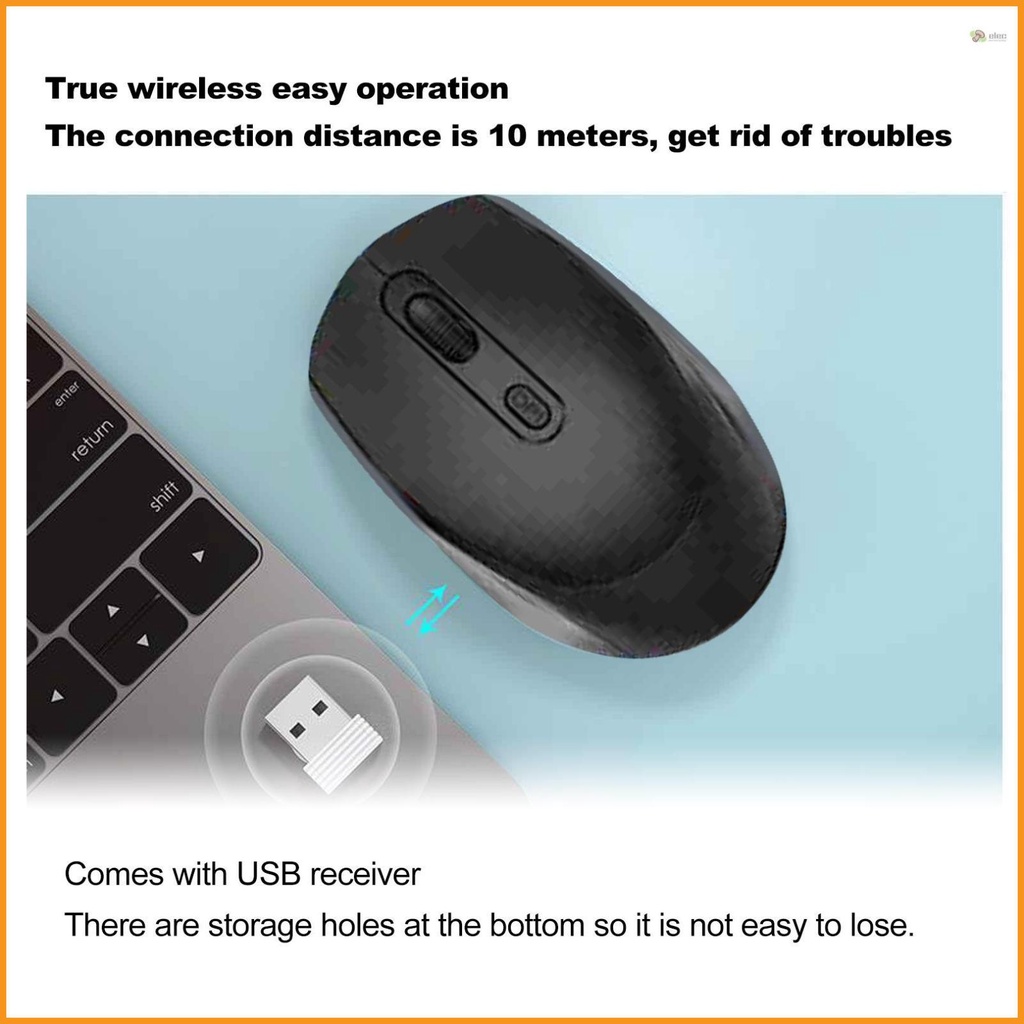 Fashionable Wireless Mouse for Laptop - Rechargeable Silent Mouse with Optical Indicator for Office Women and Students