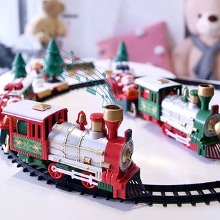Christmas Train Set - Christmas Tree Train Set Around The Tree - Christmas Train Sets for Under The Tree - Train Set for Christmas Tree