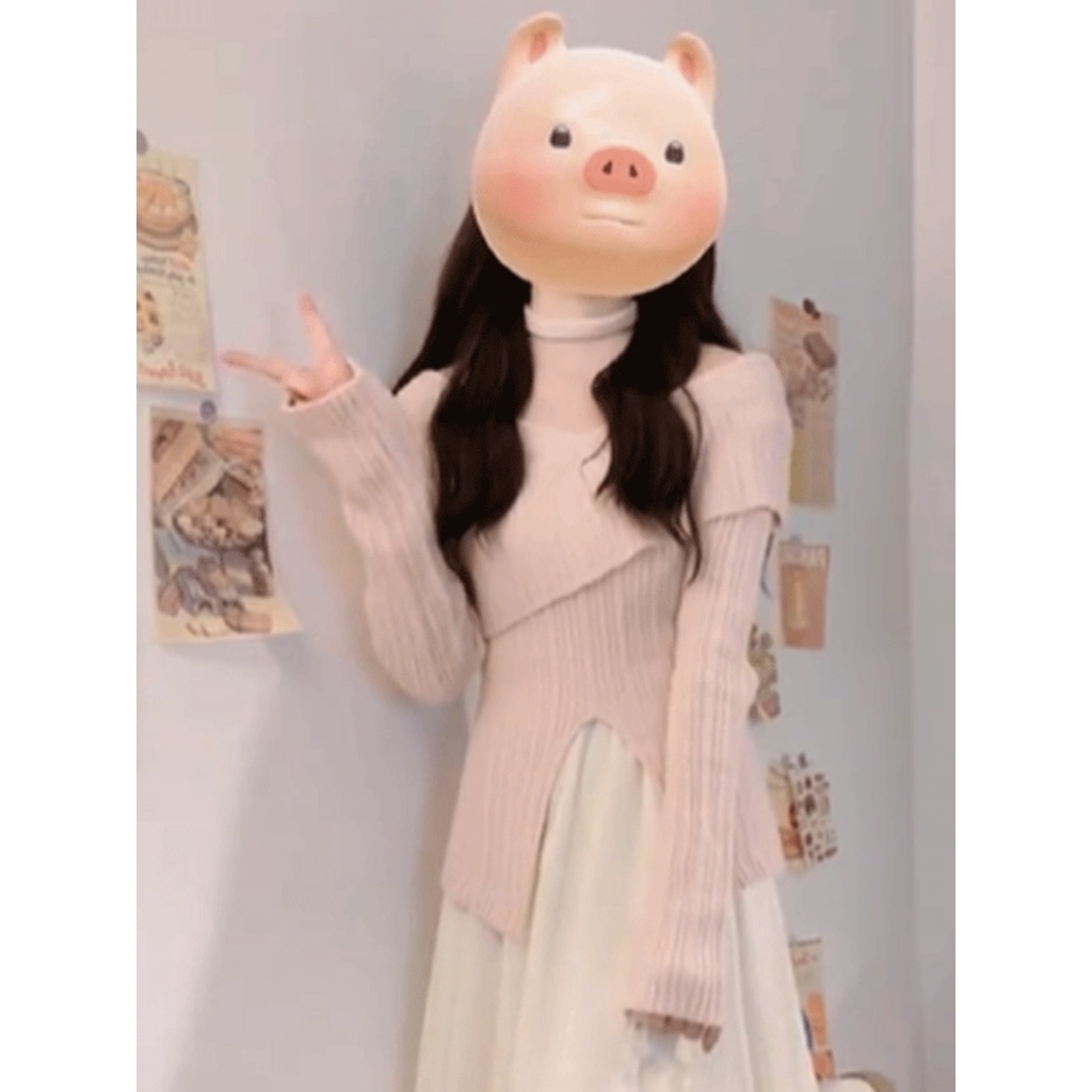 Áo Sweater Trễ Vai Tay Dài Thời Trang Mùa Thu Cho Phái Nữ