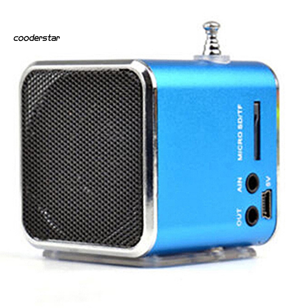 Loa Nghe Nhạc Kiêm Đài fm Kiêm Thẻ Nhớ micro sd tf mini Cổng usb Có Đèn led Sạc Lại Được