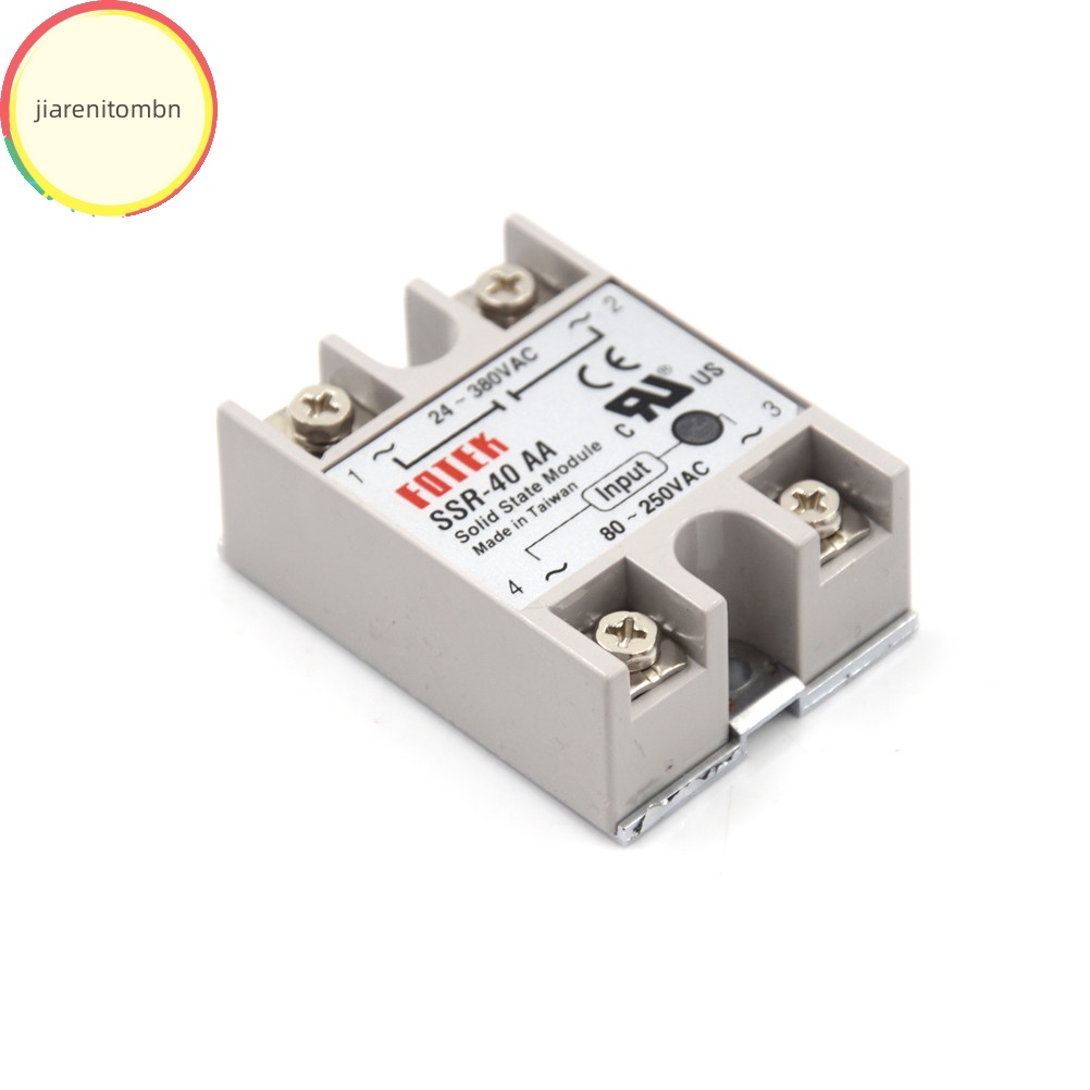 Rơ Le Trạng Thái Học Rắn jiarenitombn ssr-40aa-h 40a 80-250v ac Đến 90-480v ac ssr 40aa vn