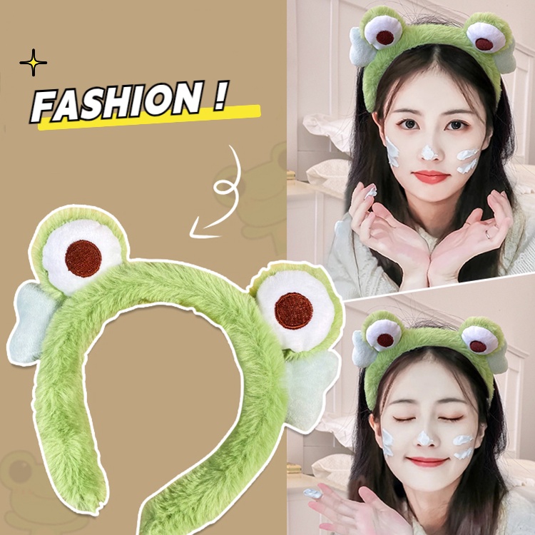 Băng Đô Cài Tóc Hình Ếch Xanh Dễ Thương Thời Trang Mùa Thu Cho Bé Gái