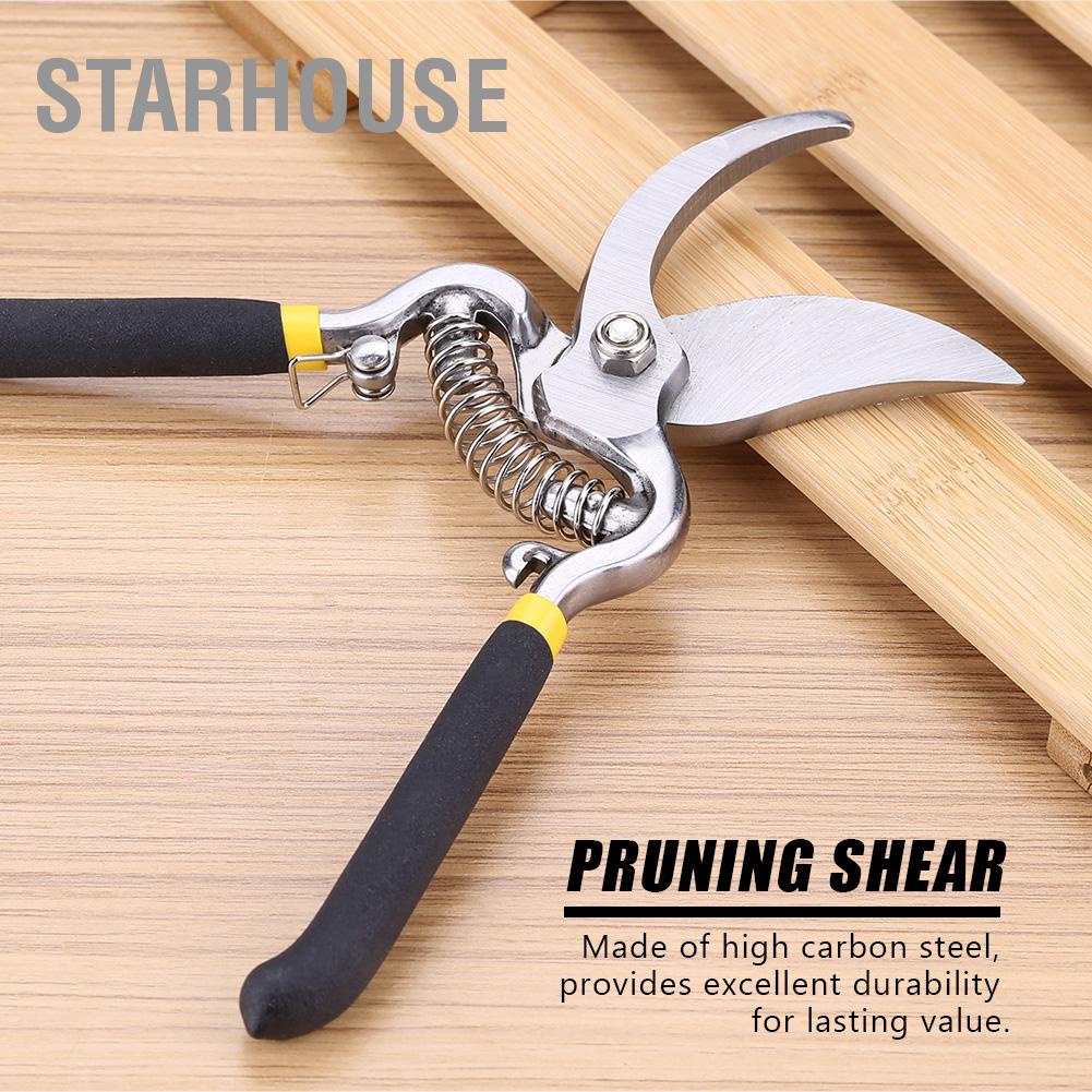 StarHouse 8 "Thép Carbon Kéo Cắt Tỉa Nhà Làm Vườn Cây Nhánh Máy Dụng Cụ Cầm Tay