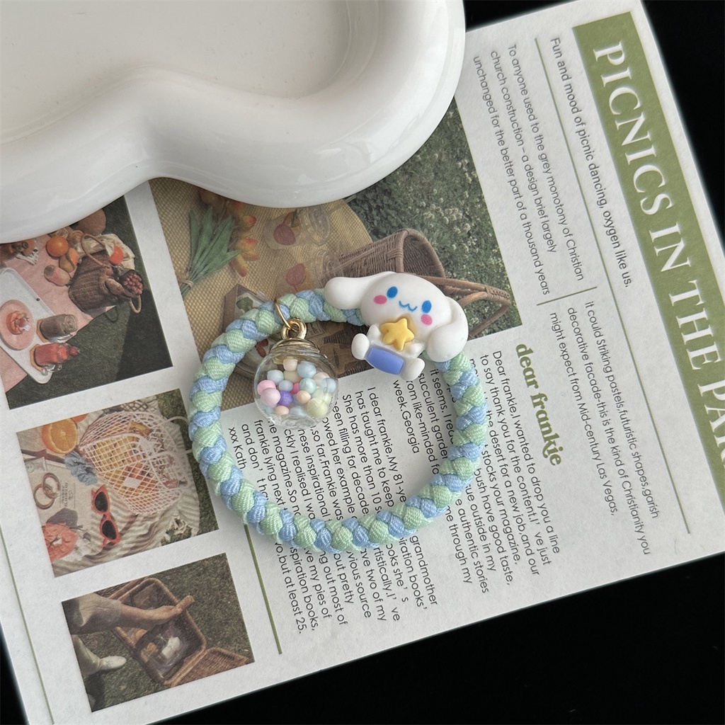 Sanrio Dây Cột Tóc Co Giãn Hình kuromi Hoạt Hình Ngọt Ngào Cho Nữ