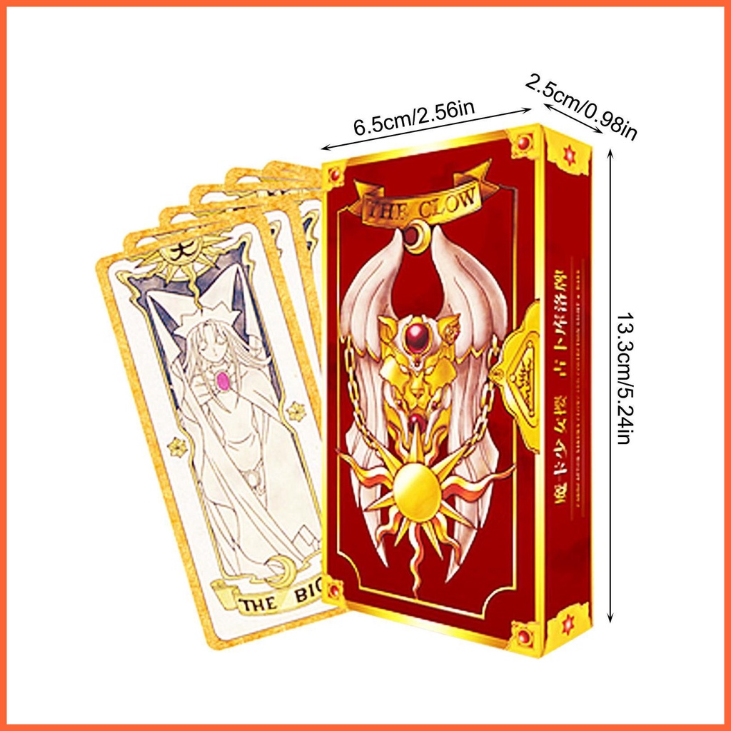 Set 52 Tấm Thẻ Bài tarot Phim Hoạt Hình sakura