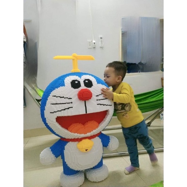Siêu to 100cm Đồ Chơi Lắp Ráp Mô Hình Doraemon Doremon Thần Tài Cỡ Lớn 1m 100cm, 1m tặng ôtô
