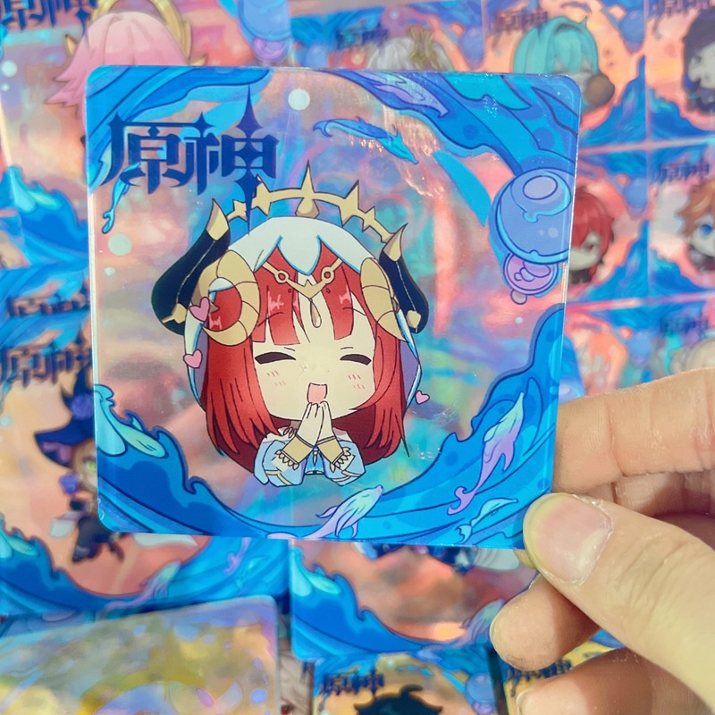 Yuanshen Hộp Đựng Hạt Óc Chó Hai Mặt Bằng acrylic Họa Tiết Hoạt Hình anime diy