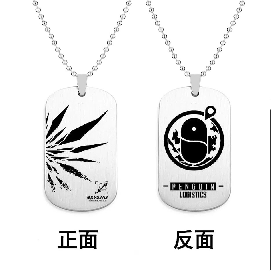 Arknights Huy Hiệu Hai Mặt Bằng Thép Không Gỉ Hình Huy Hiệu longmen Trong game merchandise ark