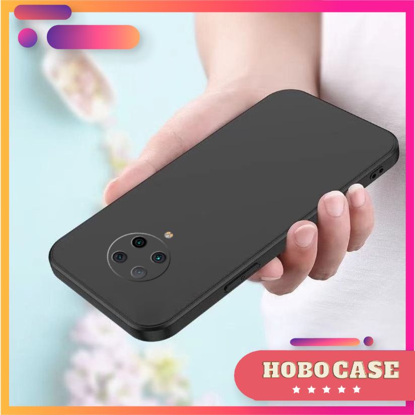 Ốp lưng Xiaomi Redmi K30 Pro, Poco F2 Pro cạnh viền vuông, có bảo vệ camera Đen Ốp Trơn