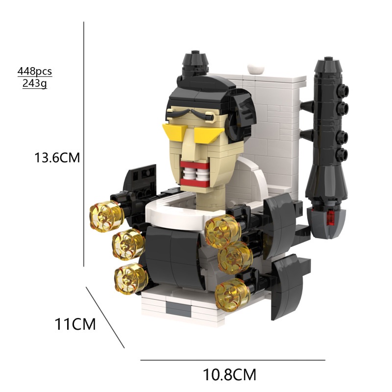 Moc Bộ Đồ Chơi lego Skibidi Toilet Xếp Hình toilet Vui Nhộn Cho Bé