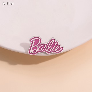 Ghim cài áo ba lô / quần áo hình chữ barbie màu hồng dễ thương
