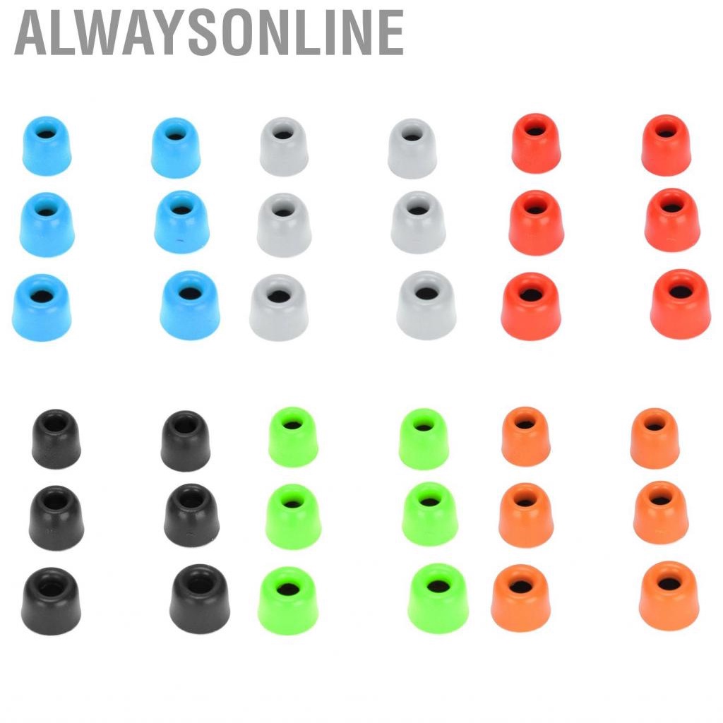 Alwaysonline Replacement Eartips  Reusable  Tips Memory Foam for 4.3mm‑6.0 Mm Earphones