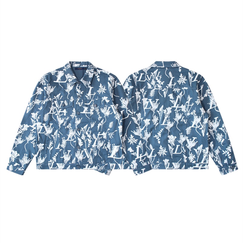 Lv Áo Khoác bomber Vải Jean Thời Trang Cho Cặp Đôi