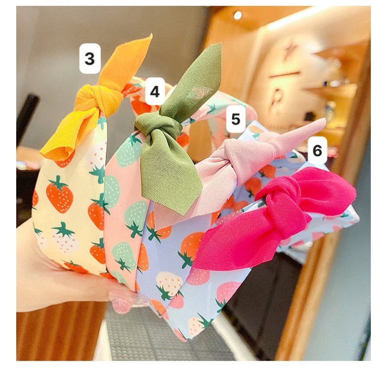 Bờm tóc cho bé họa tiết hoạt hình xinh xắn đáng yêu phong cách tiểu thư công chúa -  Xưởng Áo Dài Cách Tân - PB1