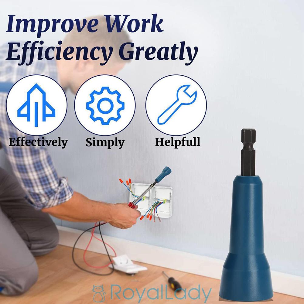 1 Dụng Cụ Vặn Dây Điện Xoắn Ốc Lục Giác Cho Trình Điều Khiển Khoan Điện