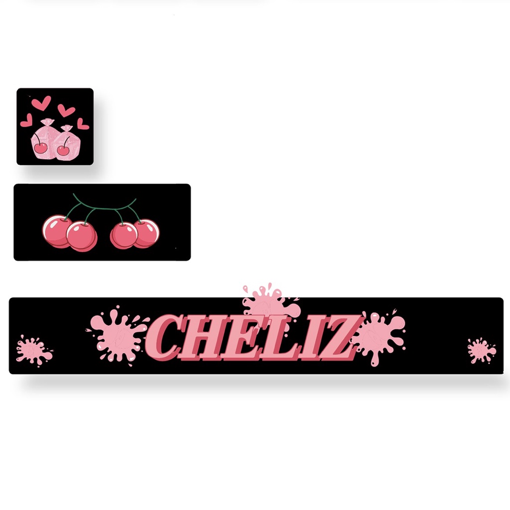 Bàn Phím Cơ 126 / 128 Phím Màu Hồng / Xanh Dương / Đen Họa Tiết Mèo Hawaii