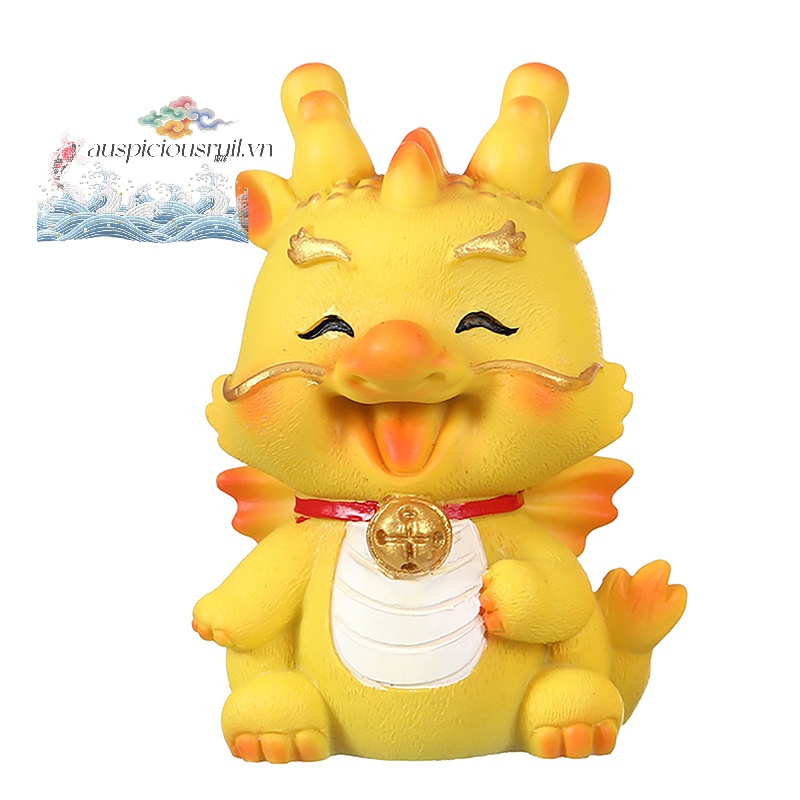 Tượng Rồng Trung Hoa Bằng Nhựa resin Trang Trí Bàn Điều Khiển Xe Hơi auspiciousrui1 2024