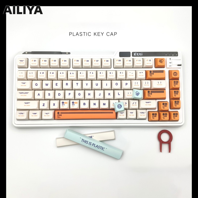 AILIYA Nhựa PBT thăng hoa Keycaps Bàn phím cơ Keycaps XDA tùy biến cao Logitech Cherry Kezi RK98