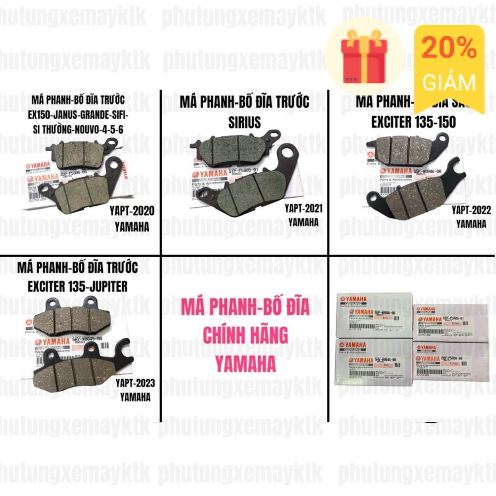 YAPT-Má phanh-Bố đĩa trước sau-Ex135-150-Janus-Sirius-Sirius FI-Jupiter-Nouvo,chốt nhựa PM