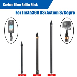  Gậy Selfie vô hình cho Insta360 X4 one x2 X3   DJ Action 3 cho Gopro 10 11 12 Sợi Carbon 3M Phiên bản mở rộng vô hình Selfie Stick Camera Phụ kiện 