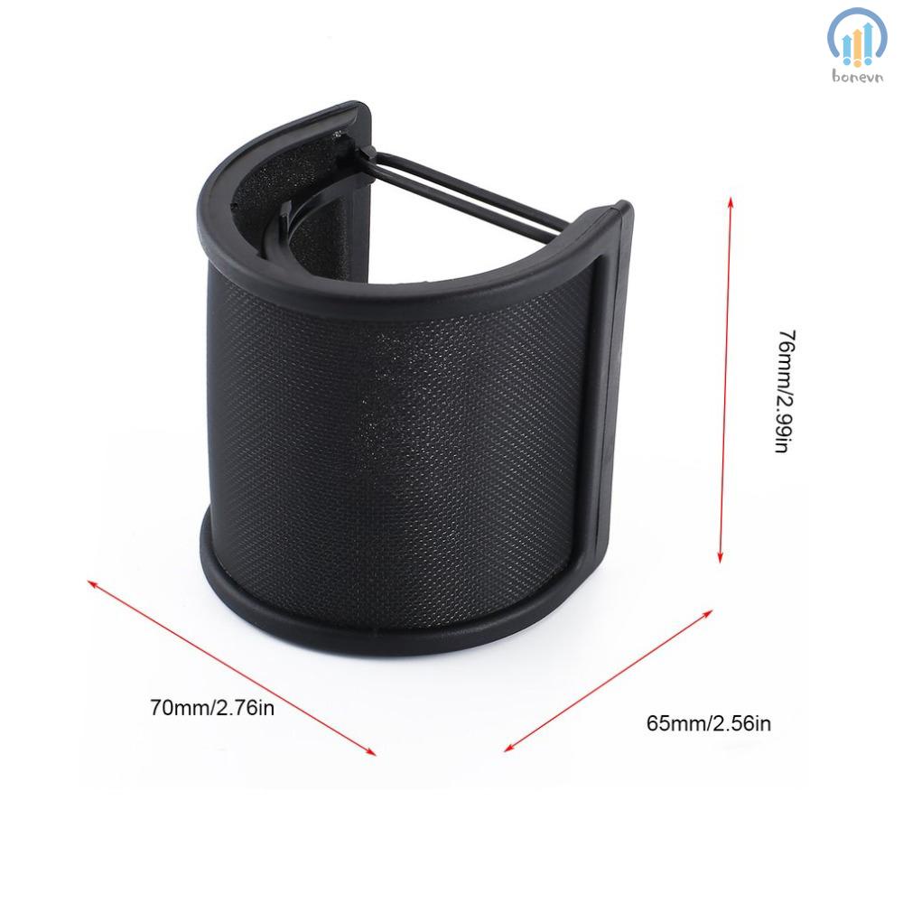 High-Quality Microphone Pop Filter Shield Mic Net Windproof Recording Anti Noise Cover