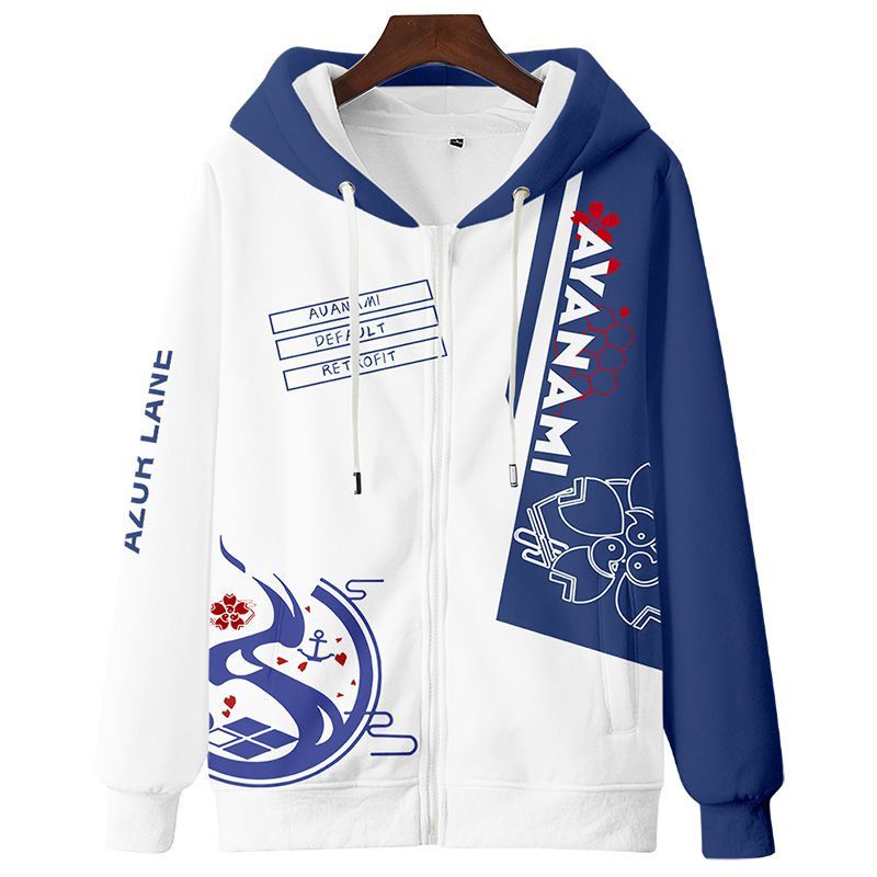 Áo Khoác hoodie Chui Đầu Hóa Trang Nhân Vật anime Trong game azur lane prinz eugen ijn ayanami Phong Cách harajuku Đường Phố Cho Nam Và Nữ