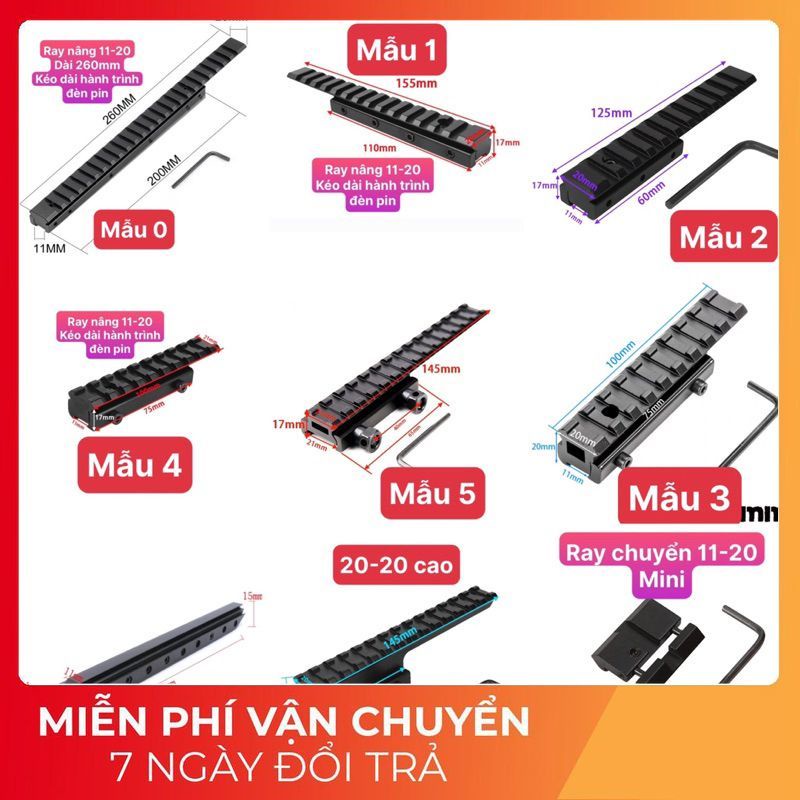 Các Loại Ray Nâng - Ray chuyển tripot