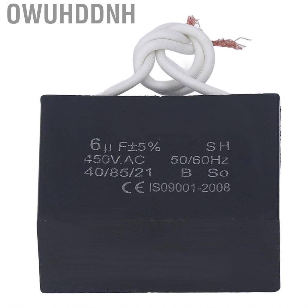 Owuhddnh Start Capacitor 450V AC 6μF 50/60Hz  Run Accessory For Fan Pump Generator