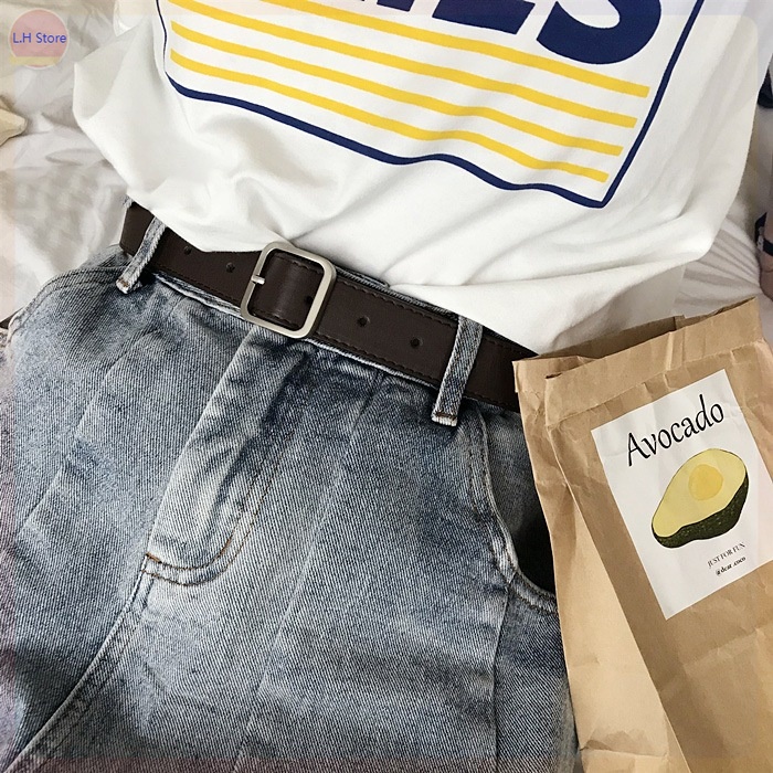 🥇Chic thương hiệu🥇 Thắt lưng nam nữ bản nhỏ, dây nịt học sinh phong cách Hàn Quốc 2.8cm -L.H Store