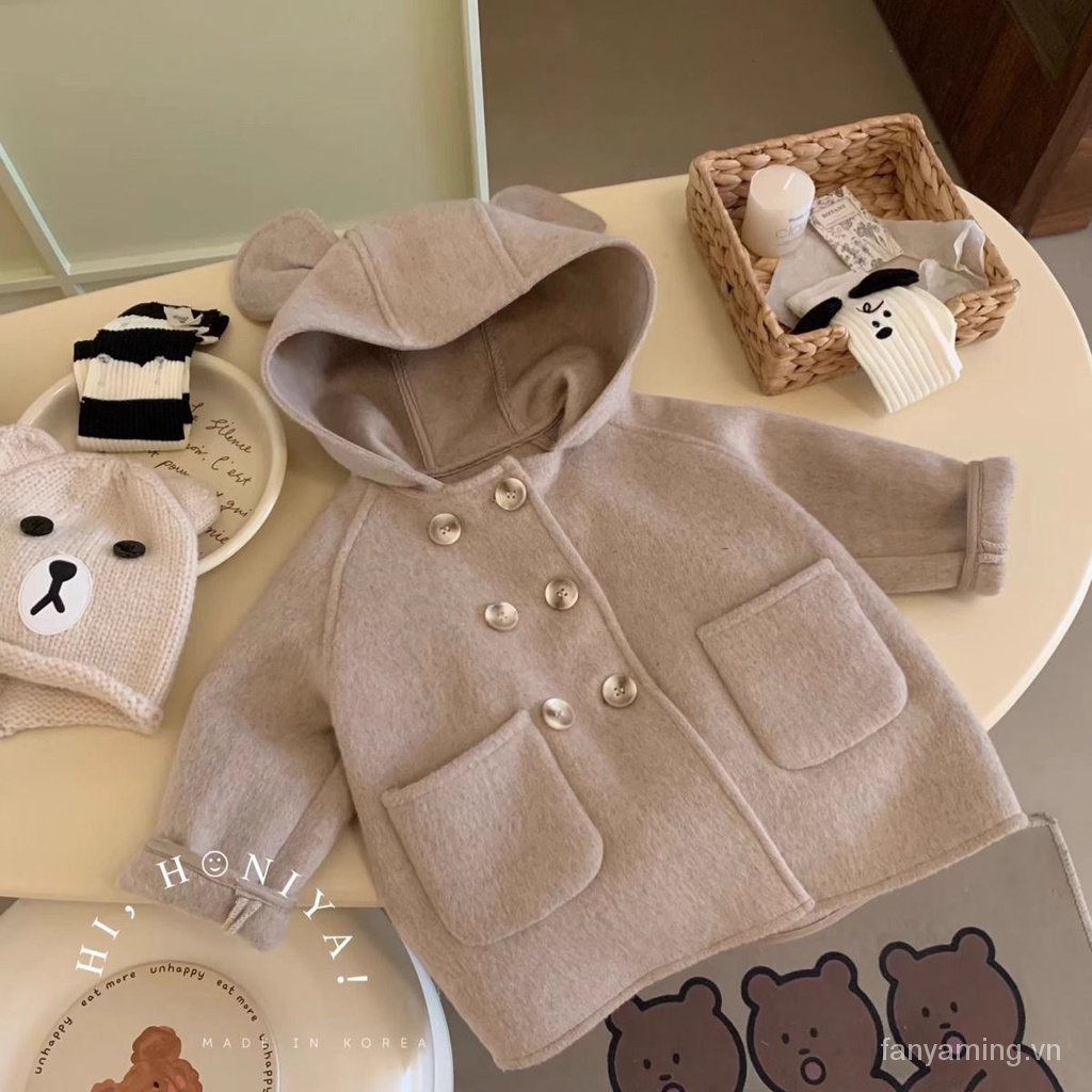 Áo Khoác Len Ba Chiều Dễ Thương Thời Trang Thu Đông Hàn Quốc 2023 me7d