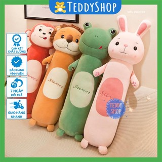 Gấu bông gối ôm hình thú vải nhung miniso mềm mịn thú nhồi bông hàng cao cấp [Có bảo hành]